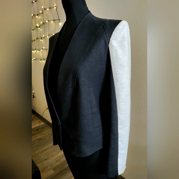 Helmut Lang Era Suiting Contrast Two Tone Blazer - Picture 2 of 5